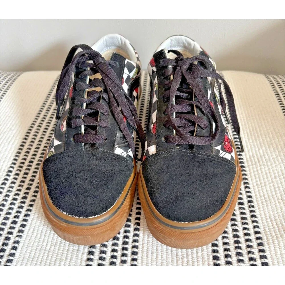 Vans 6 Cherry Checkered Sneaker Skater Shoes Men's Size 4.5 slip on - Picture 3 of 12